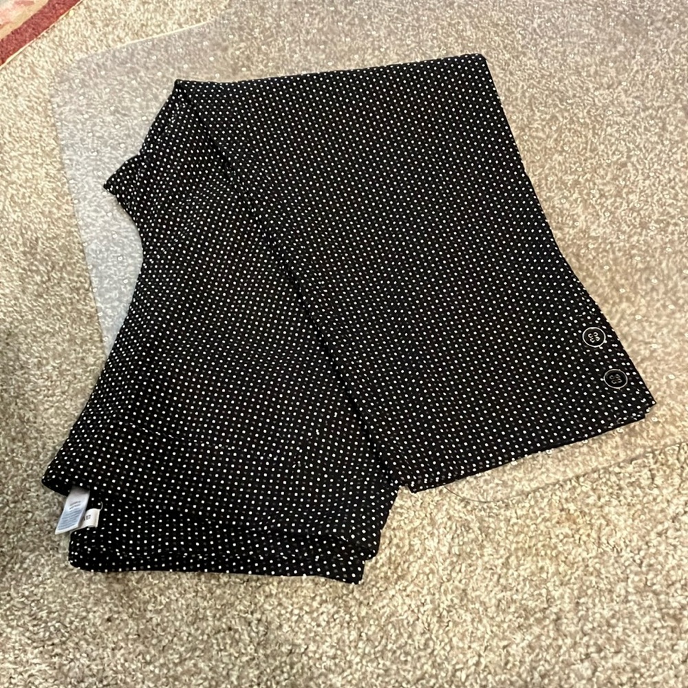 Avenue Black and White Dotted Pants